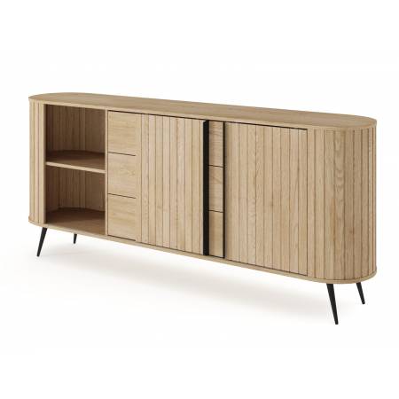 Komoda ryflowana dąb cremona 196 cm 2D3S LAVIA